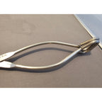 Vintage Ekco 10-1/2" Red Rubber Handle Stainless Steel Tongs - USA