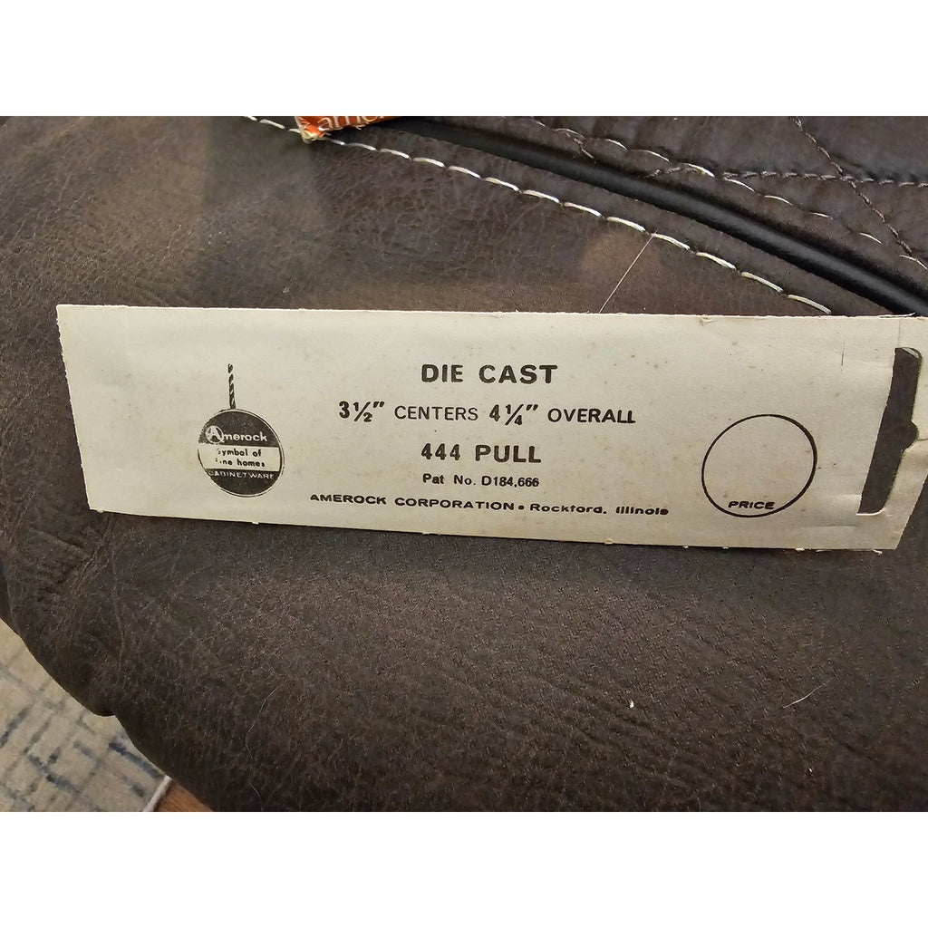 Mid Century (MCM) Amerock A-444 Cabinet Drawer Pulls - Copper Finish - 3-1/2"oc