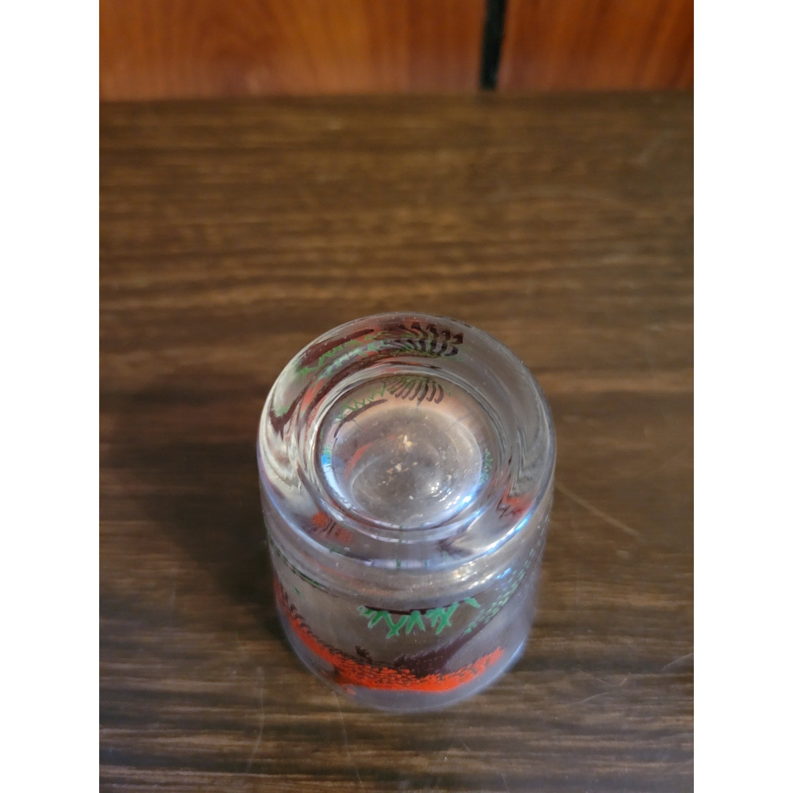 Vintage Red Pheasant Shot Glass - Game Birds, Hunting