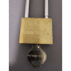 Vintage Tru-Bolt Brass 2-3/4" Longneck Padlock w/Key