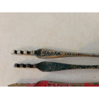 Lot Of 6 Vintage Glass Cutters - Red Devil, Fletcher, Blue Grass - 1023 024 023