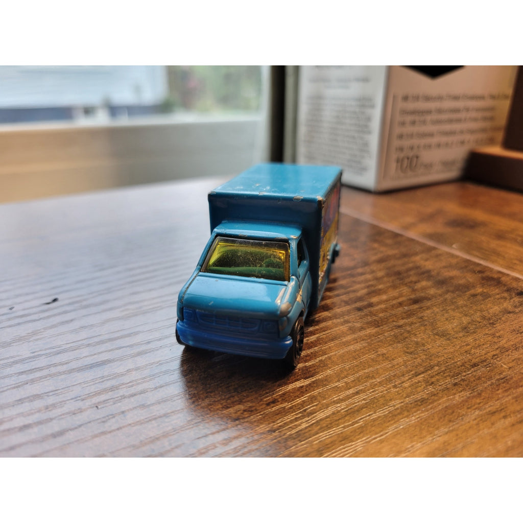 1998 Matchbox - Spongebob Blue Ford Box Truck 1:80 - 0534 EA - loose