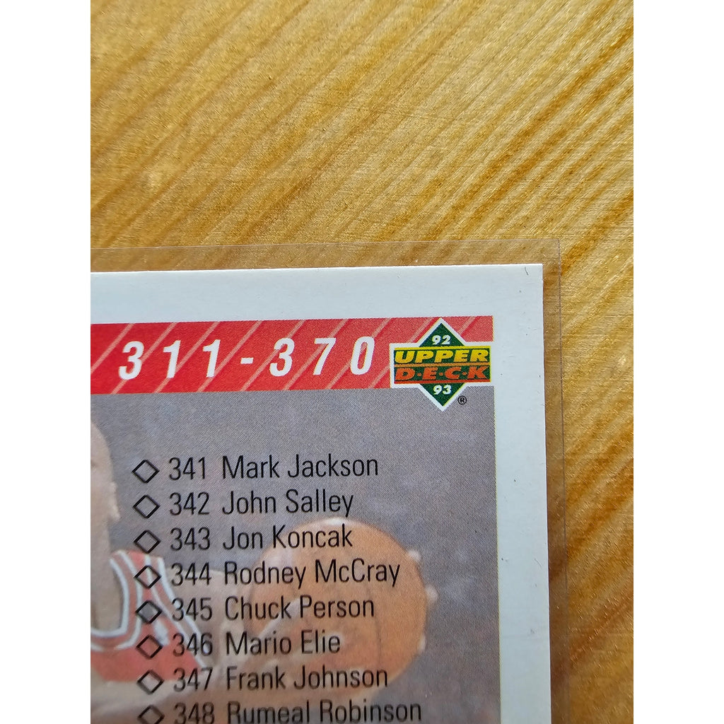 Michael Jordan 1992-1993 Upper Deck #419 Checklist - #311-420 - NBA