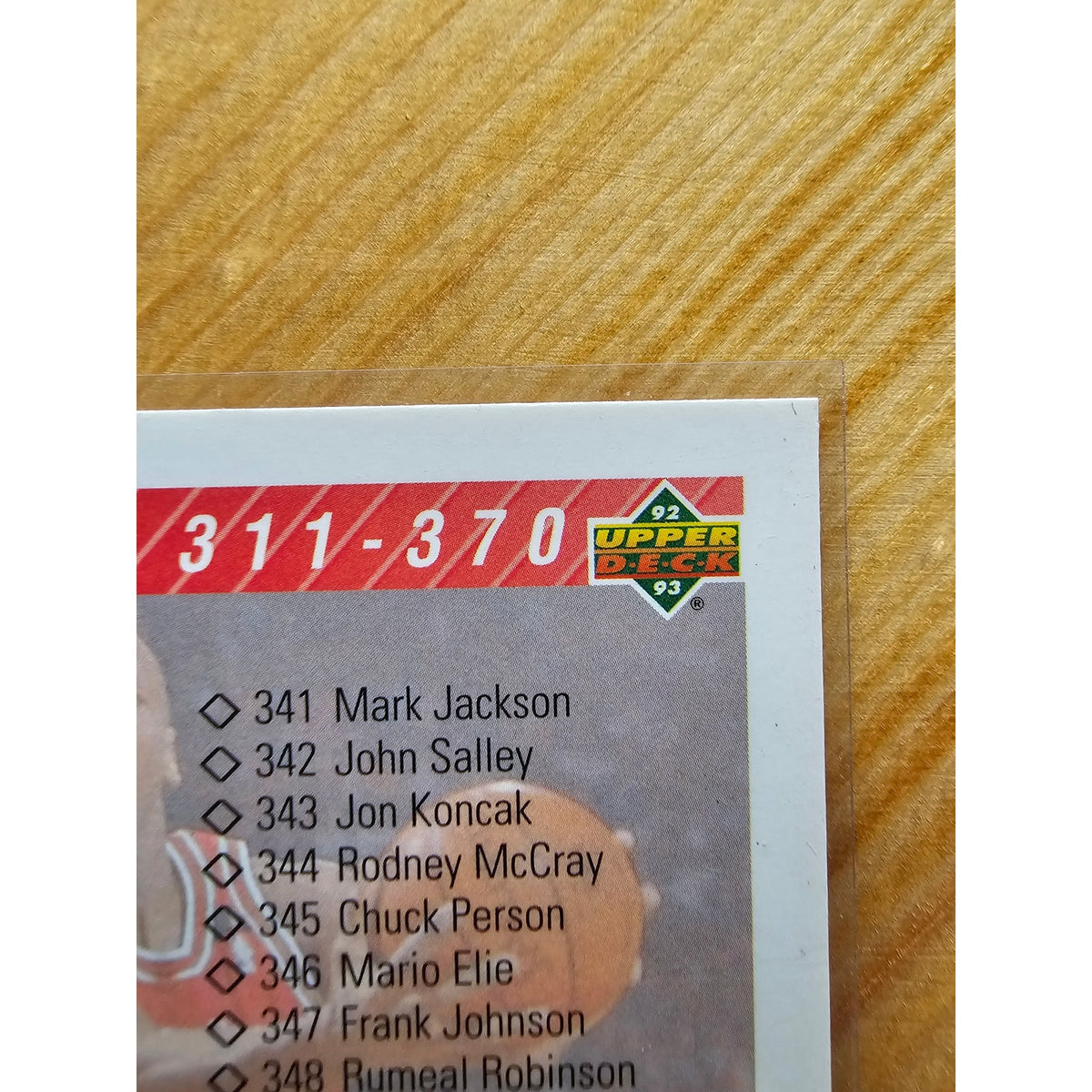 Michael Jordan 1992-1993 Upper Deck #419 Checklist - #311-420 - NBA