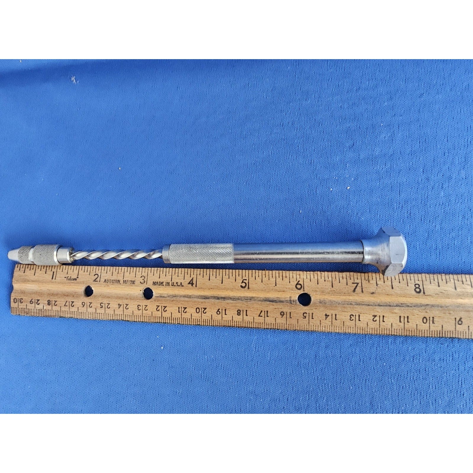 GFC Hand Push Drill - For Woodworking or Small Precision - 7-1/2 inchs long