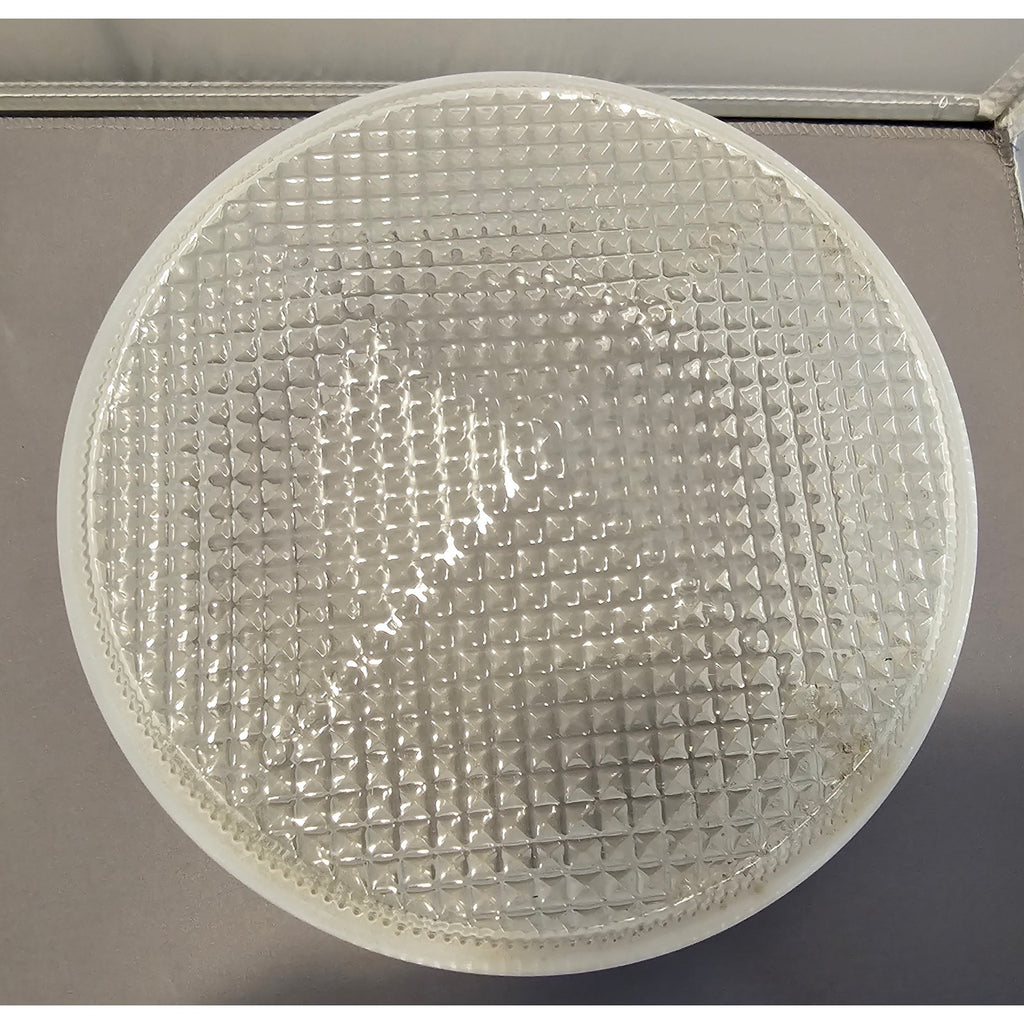 Vintage Art Deco 8" Diameter Ceiling Light Fixture Frosted Shade/Globe/Lens