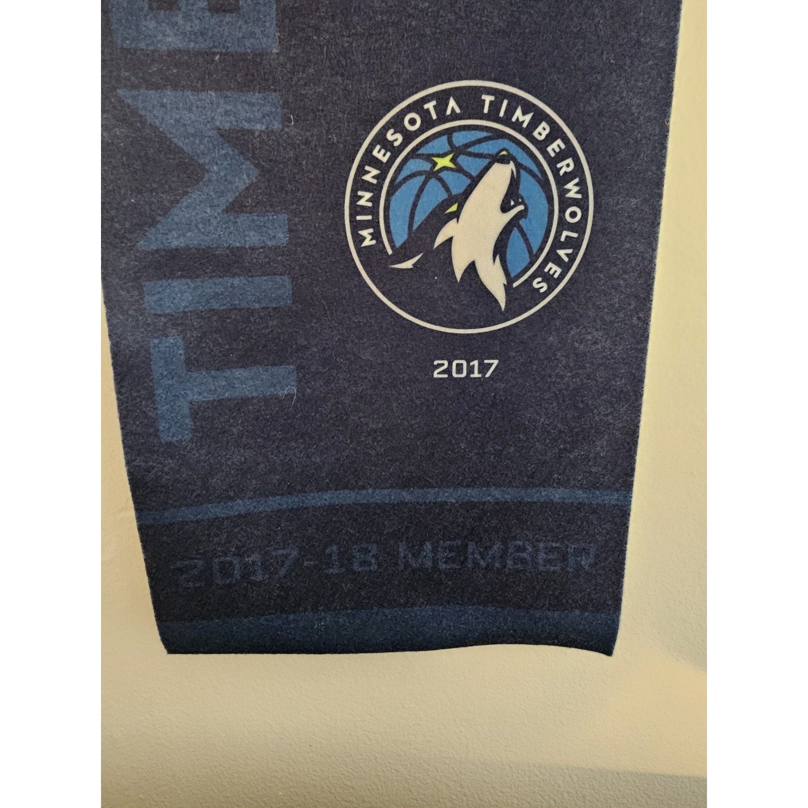 2017-2018 Minnesota Timberwolves Season Ticket Member Logo Wall Banner - 32"x8"