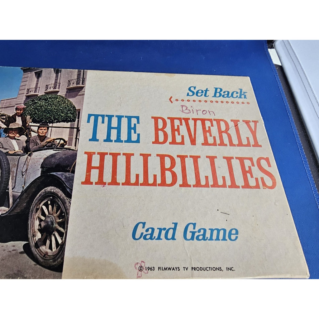 1963 Milton Bradley 4332 - The Beverly Hillbillies Card Game "Set Back" - Box
