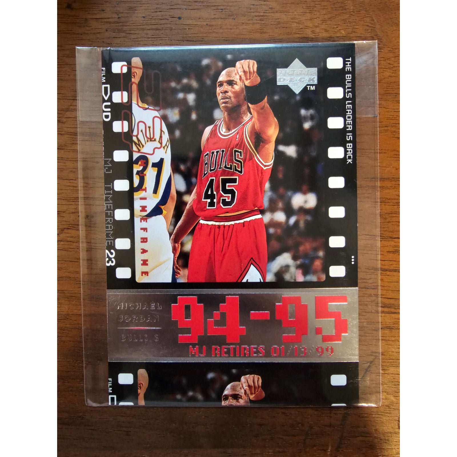 Michael Jordan 1999 Upper Deck #C10 - Bulls Leader is Back - MJ Retires - Jumbo