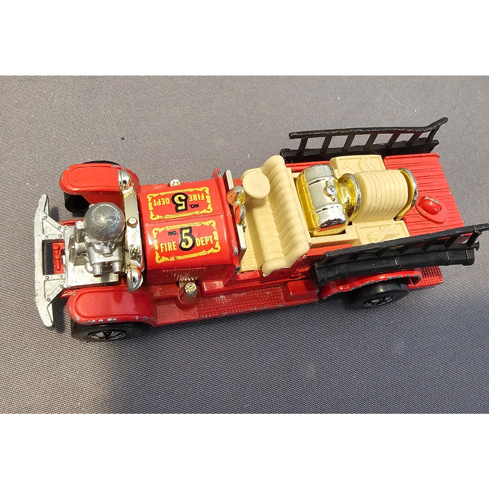 Vintage 1980 Hot Wheels - Old Number 5 Fire Engine/Truck - Hong Kong - loose