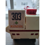 Vintage 1974 Fisher Price #303 Fire Rescue/Ambulance Truck Toy Adventure People