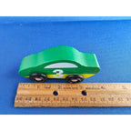 Melissa & Doug GH21115 - Green #3 Toy Wood Race Car