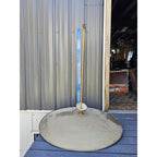 Vintage Large (36" Diameter) Gold Hanging Pendant "UFO" Light Fixture