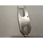 Vintage A&J 2-Prong Stainless Carving/Serving Fork w/Red Wood Handle - 12” Long