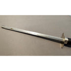 11-1/2" Black Plastic Handle Stainless Steel Knife Sharpener - Very Good