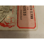 1957/58 Win With Flynn for Congress 1st District WI Gerald President Wheel Chart