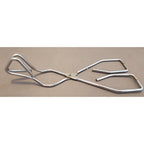 Vintage 8" Angled Stainless Steel Tongs - Made in Taiwan