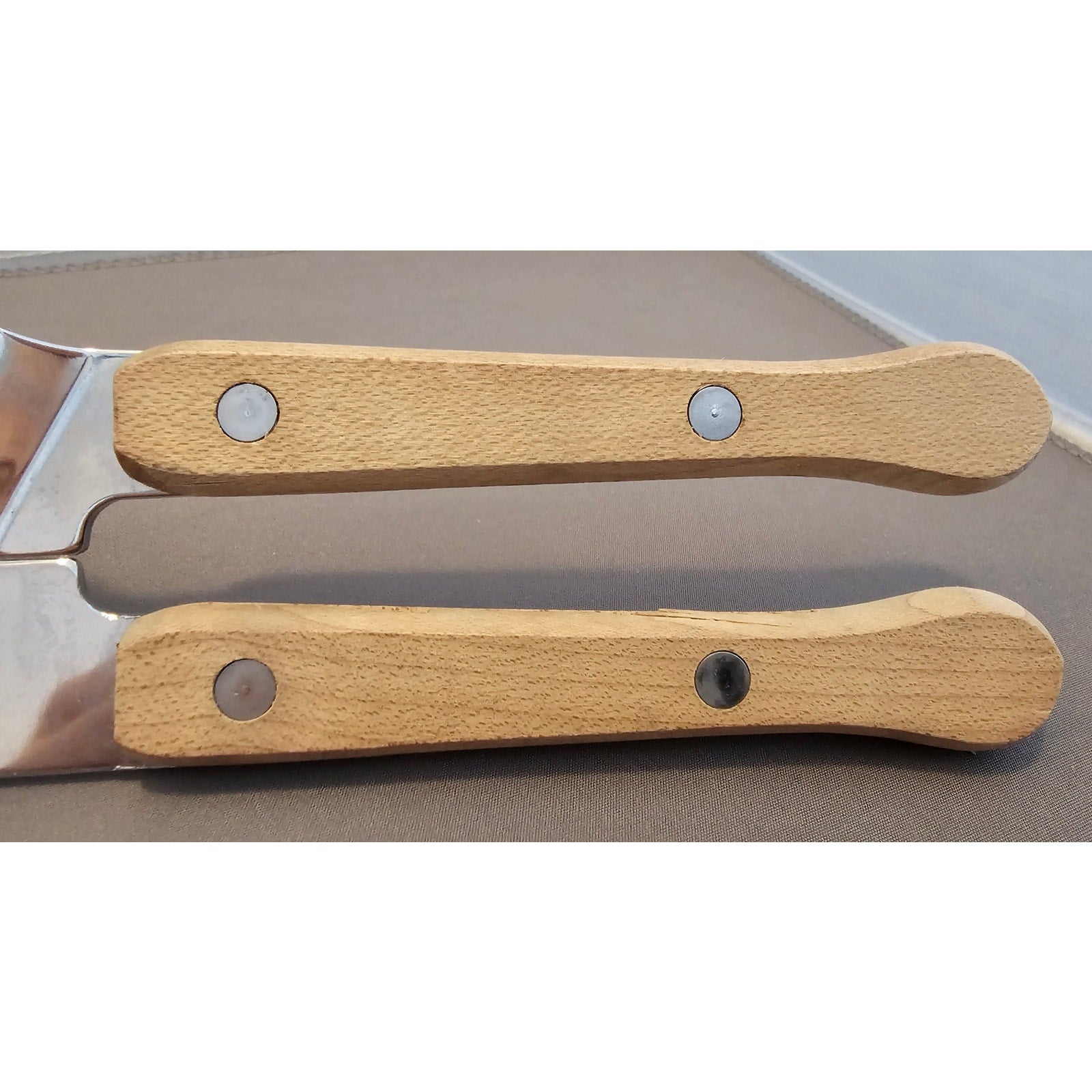 Vintage Swing-A-Way No. 9 Can Opener Bottle Wood Grips Manual 7-1/2” USA Away