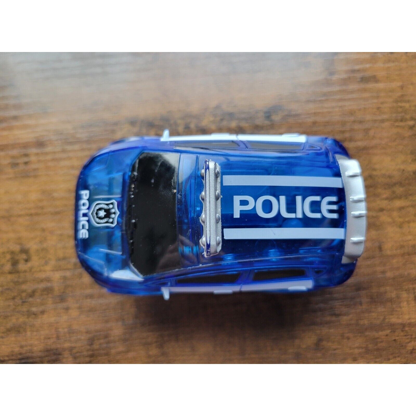 Mindscope Blue Battery Operated Light Up Trax Car - Police Vehicle