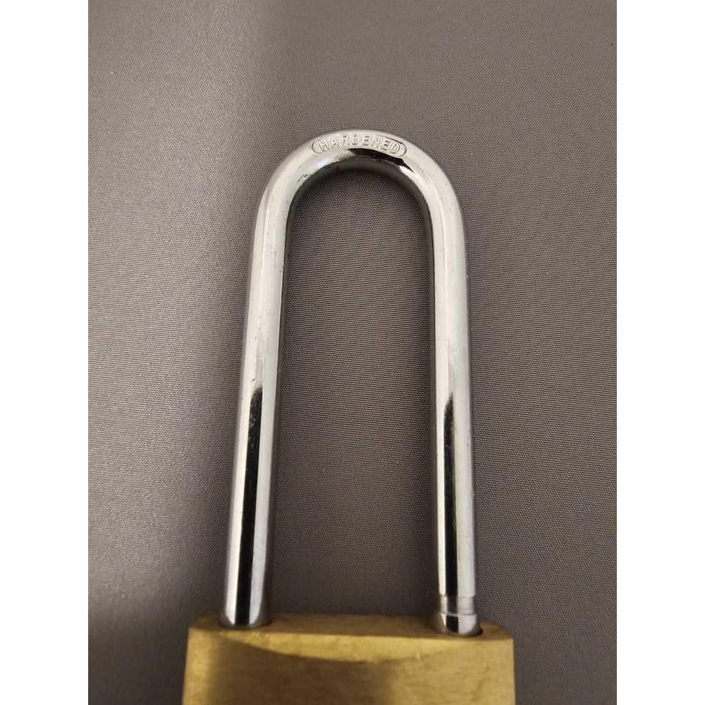 Vintage Tru-Bolt Brass 2-3/4" Longneck Padlock w/Key