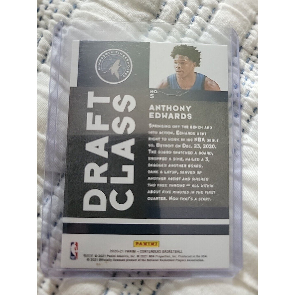 Anthony Edwards 2020-21 Panini Contenders #5 - Rookie 2020 Draft Class