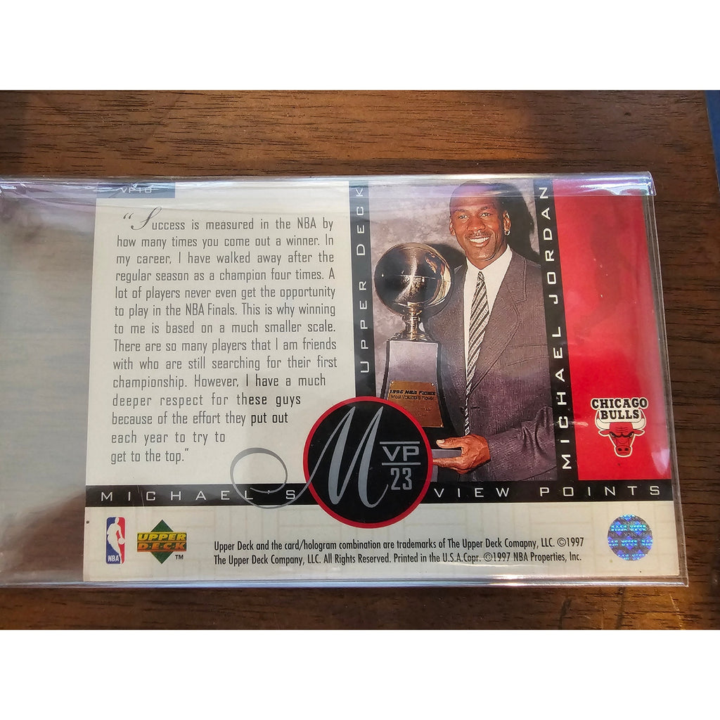 Michael Jordan 1997 Upper Deck #VP10 - View Points - NBA - Jumbo