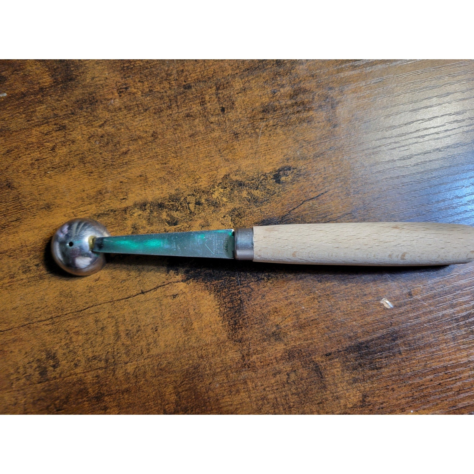 Vintage Hoan Wood Handled Melon Baller - Japan