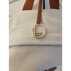 New Loulu Large Canvas Tan/Beige Backpack - Vegan Leather - with Bag