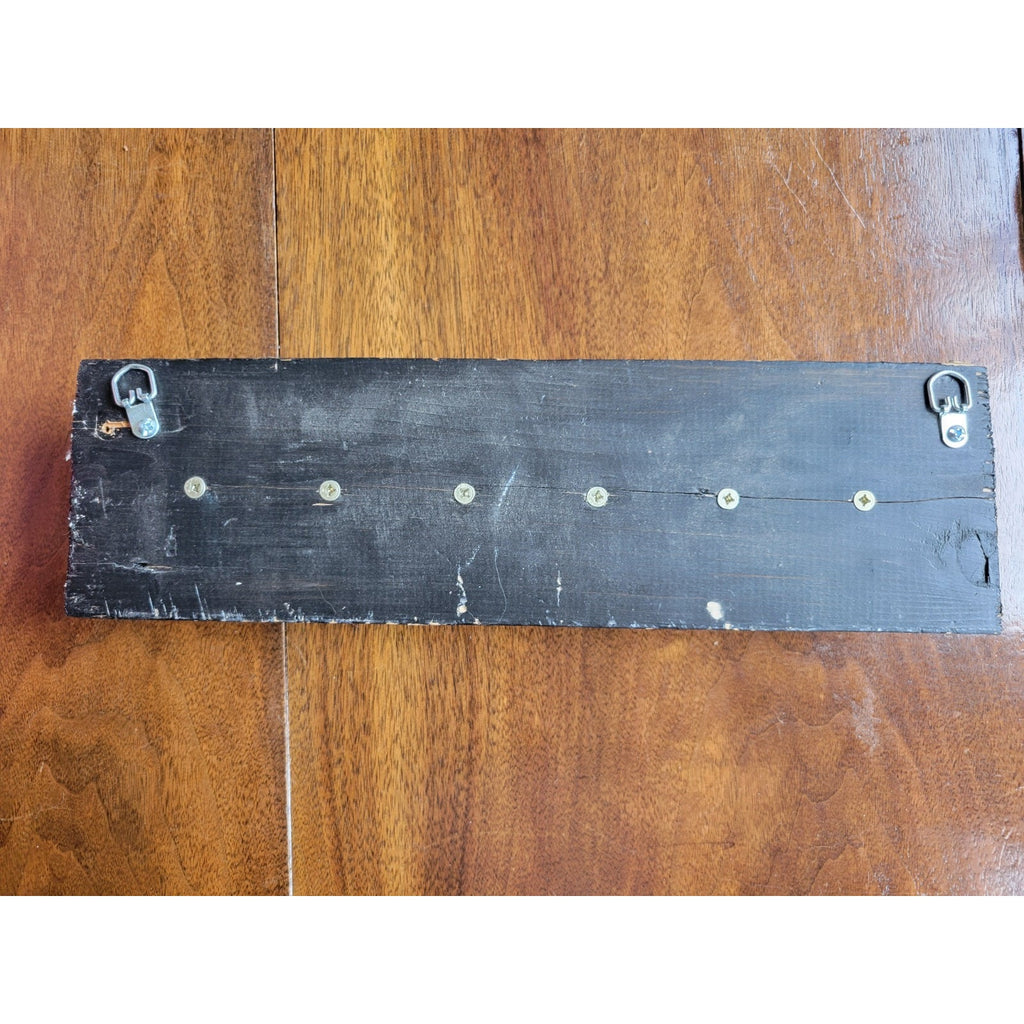 Custom Made Key Holder Out Of Children's Toy Building Blocks w/Letters and Car