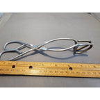 Vintage Ekco 8" (inch) Angled Stainless Steel Tongs - USA