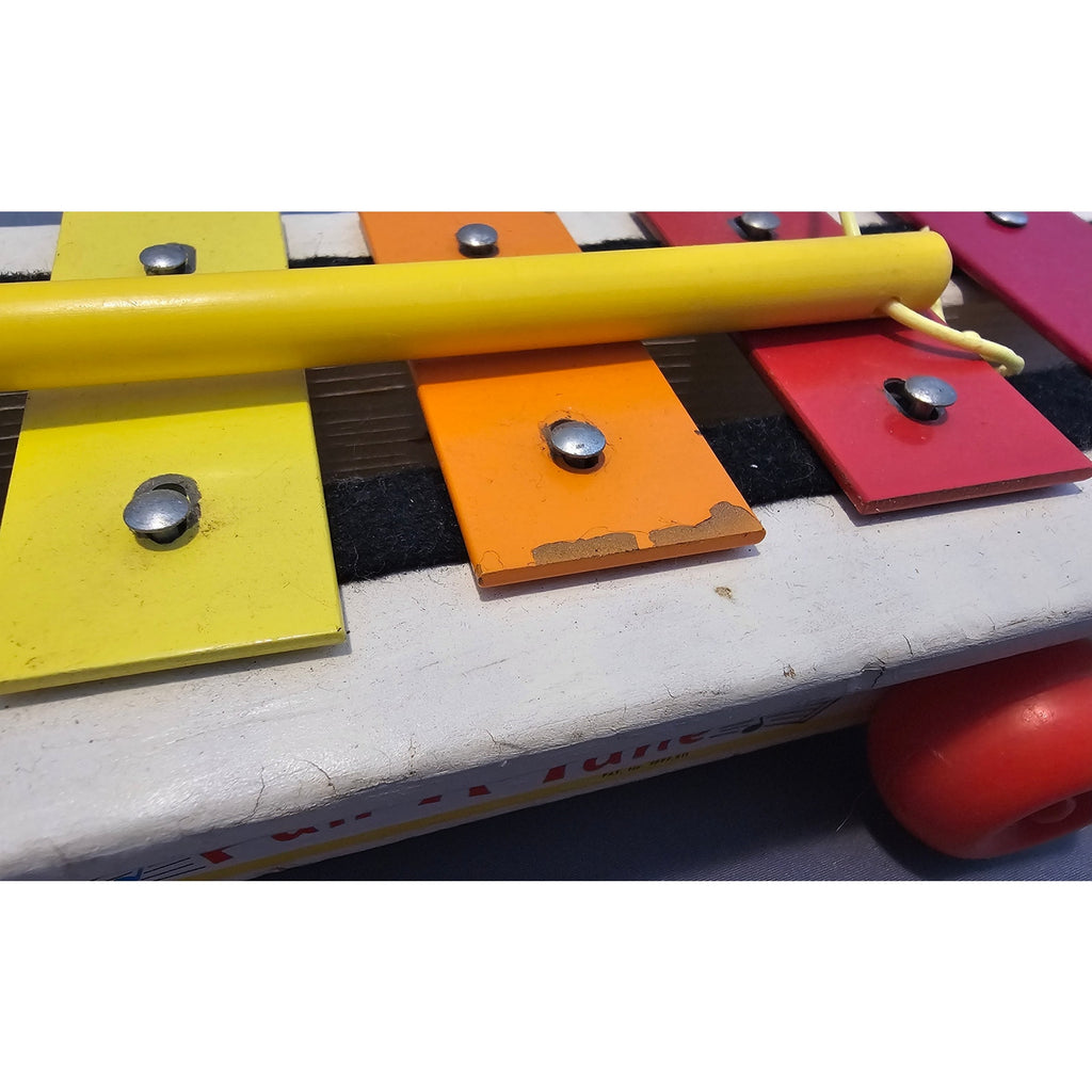 Vintage 1964 Fisher-Price #870 Pull A Tune Xylophone - Great Condition