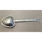 Heart Shaped Silver Tea Spoon - 5-1/2" long - used
