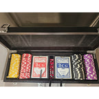 Vintage Poker Set no 937 - BCG Glub Special 96 Playing Cards - 110 Clay Chips