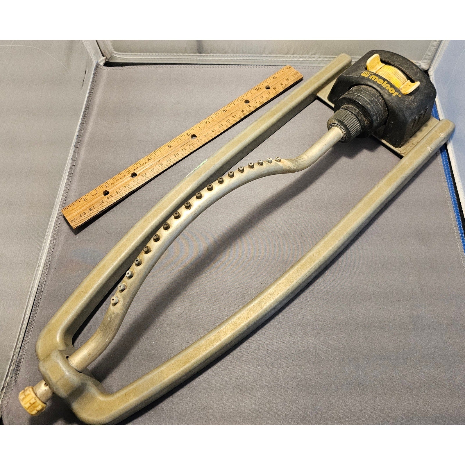 Vintage Melnor Metal Oscillating Lawn Sprinkler Sled - used