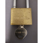 Vintage Tru-Bolt Brass 2-3/4" Longneck Padlock w/Key