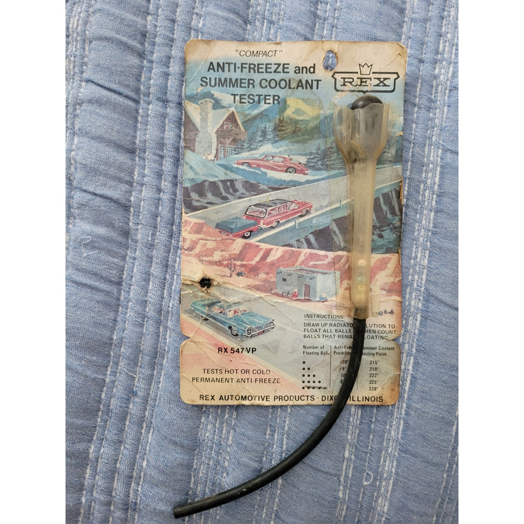 Rex "Compact" Anti-Freeze and Summer Coolant Tester RX 547-VP