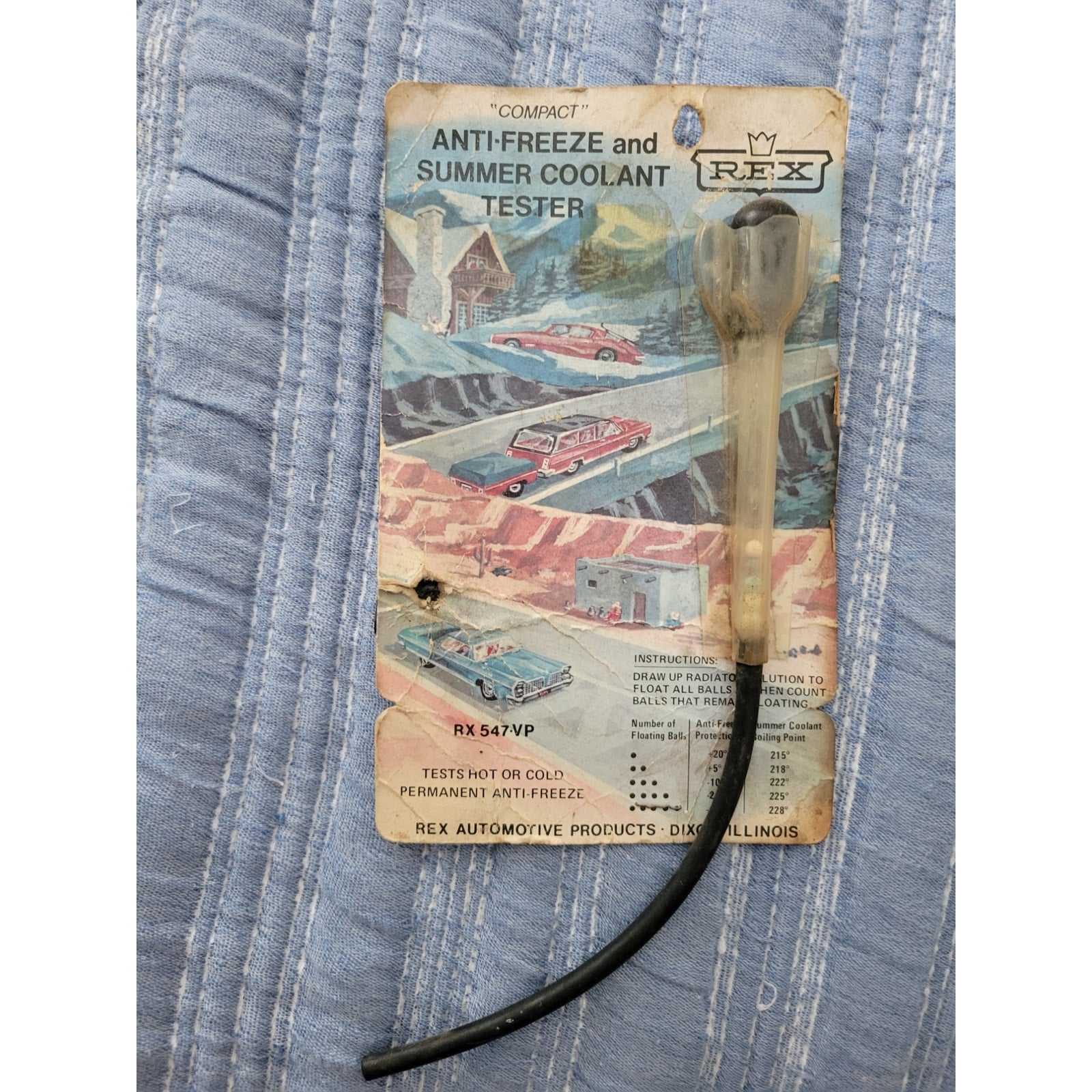 Rex "Compact" Anti-Freeze and Summer Coolant Tester RX 547-VP