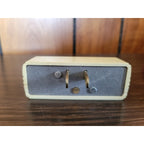 Vintage Ivory Eagle 15A 125V 3-Plug Splitter, ground, tri-plug