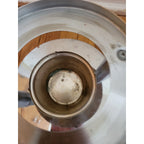 Roshco # 58914 Two Tone Stainless Steel Fondue Set - Used w/Box