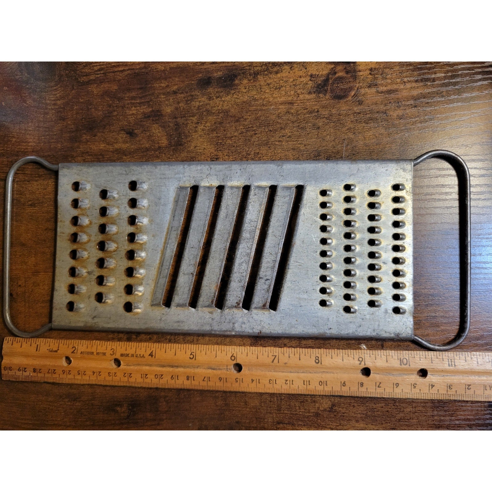 Vintage All in One Stainless Steel Shredder/Grater - 11-1/2" x 4-3/4"
