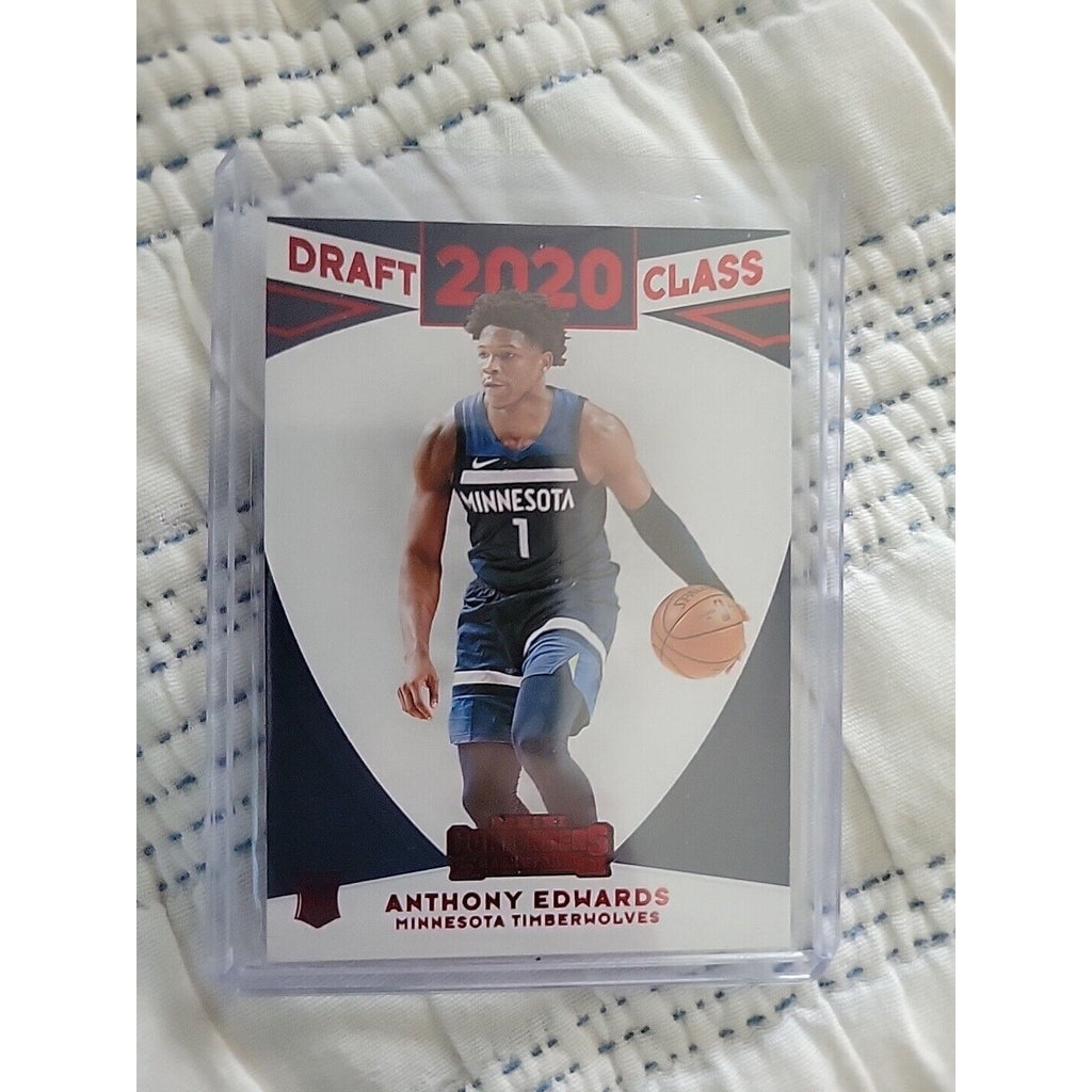 Anthony Edwards 2020-21 Panini Contenders #5 - Rookie - Red - Draft Class