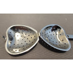 Heart Shaped Silver Tea Spoon - 5-1/2" long - used