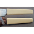 Vintage Swing-A-Way No. 2 Can Opener Bottle Tan/Ivory Grips Manual 7” USA Away