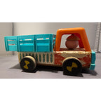 Vintage 1960's Fisher-Price #649 Stake Truck - FPT4306 - Aqua/Orange