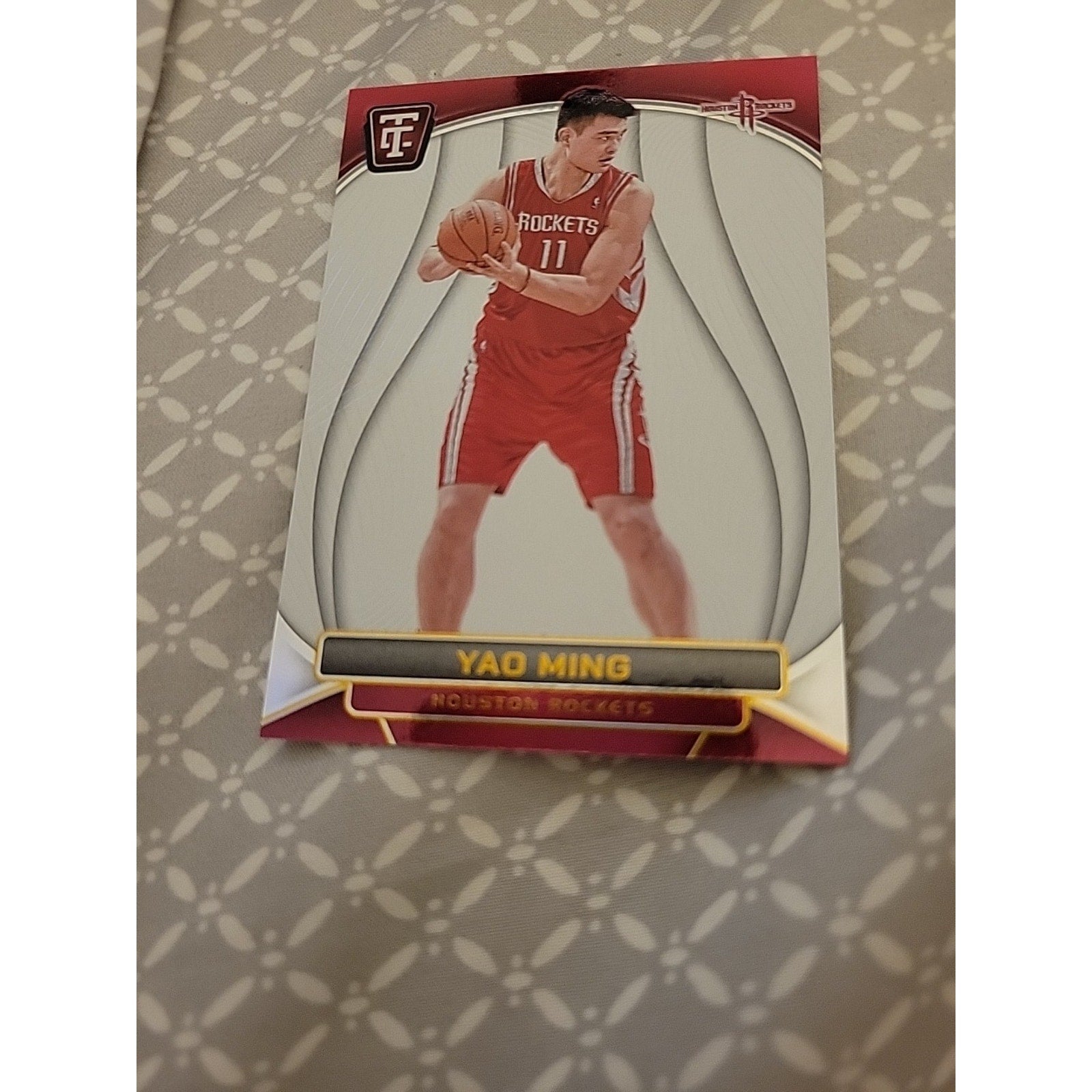Yao Ming 2024-25 Panini Totally Certified #177 - Mirror White Platinum /25