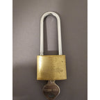 Vintage Tru-Bolt Brass 2-3/4" Longneck Padlock w/Key