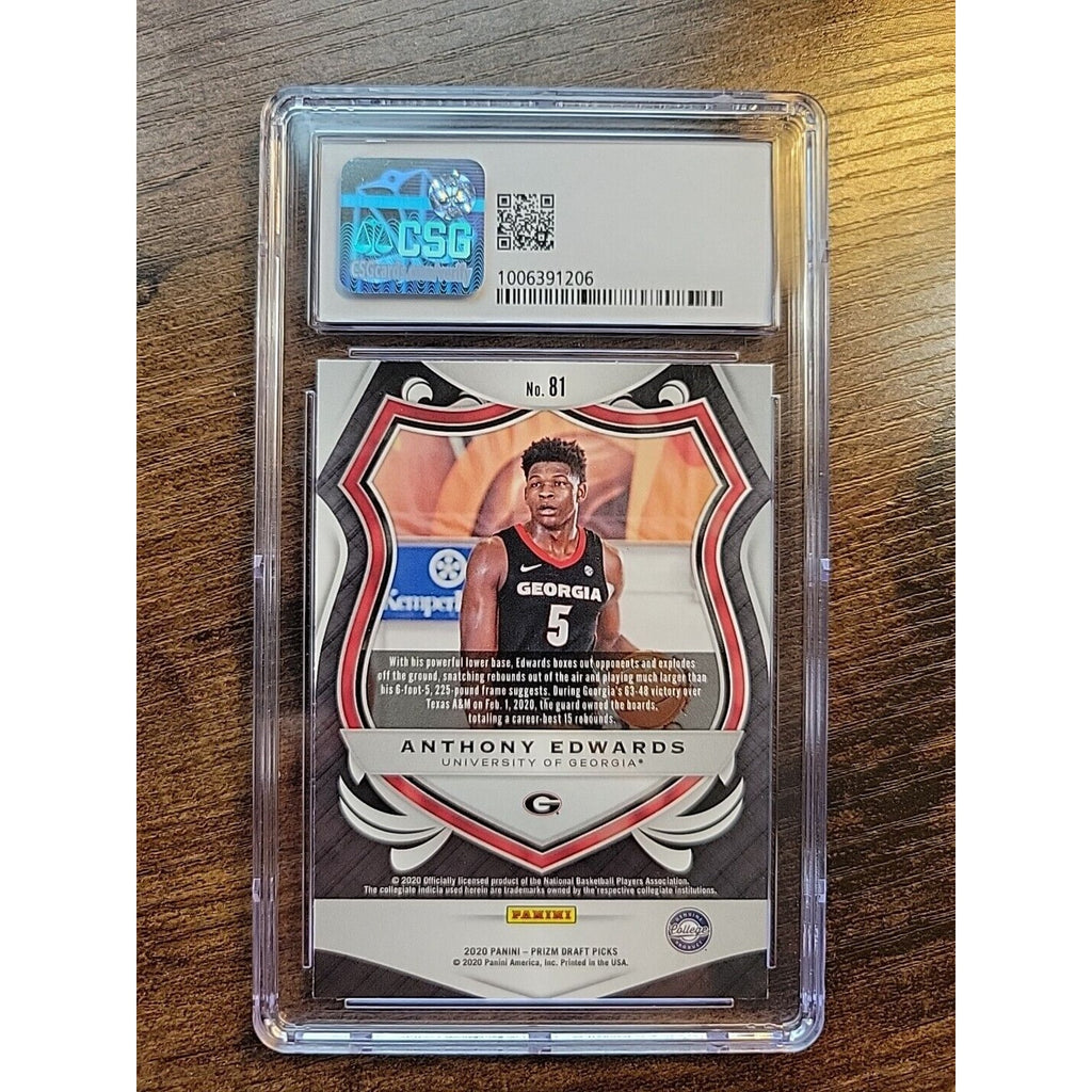 Anthony Edwards 2020-21 Panini Prizm Draft Picks #81 - Crusade Rookie Card