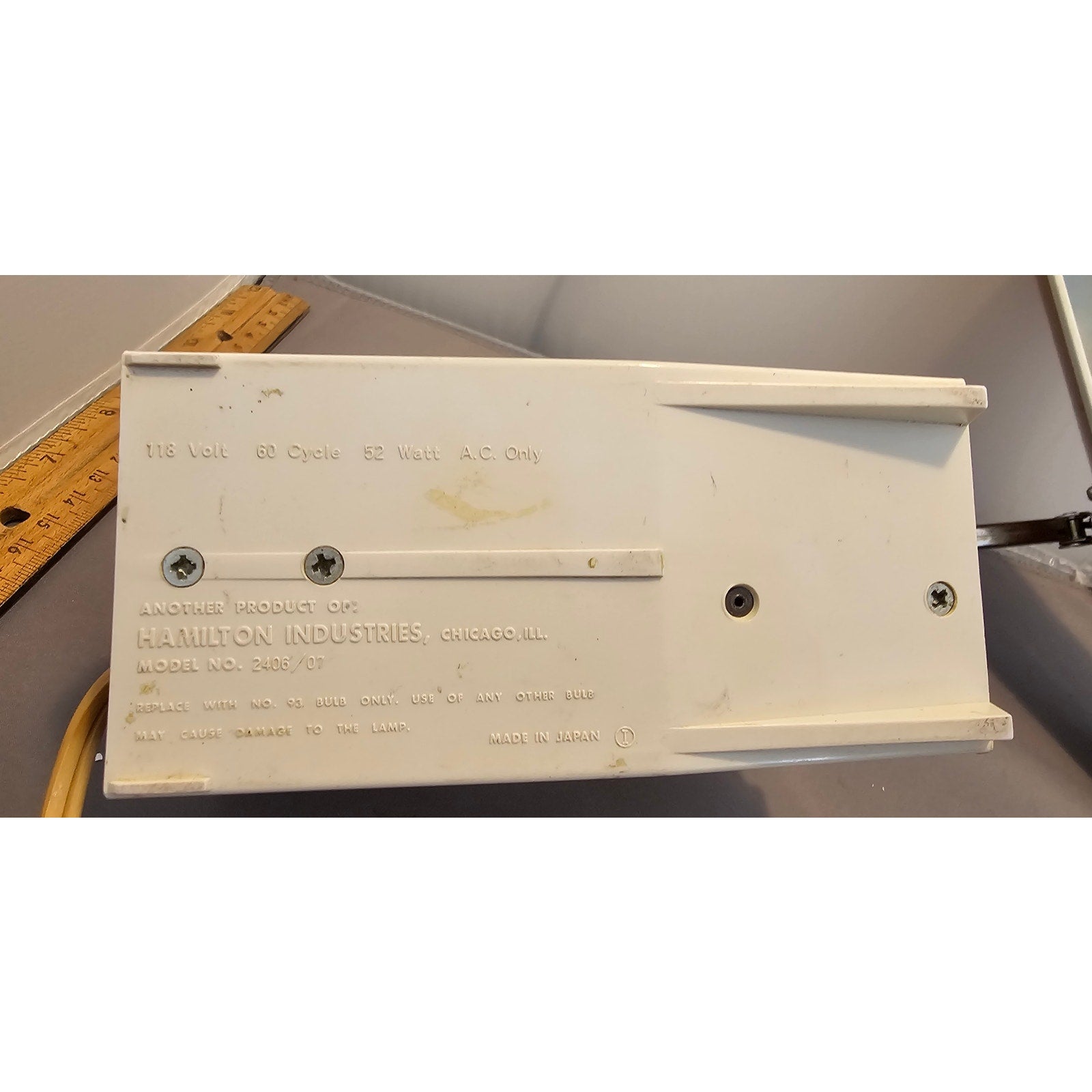 Mid-Century Hamilton 2408/07 Folding High-Intensity Desk Lamp Adjustable - Japan