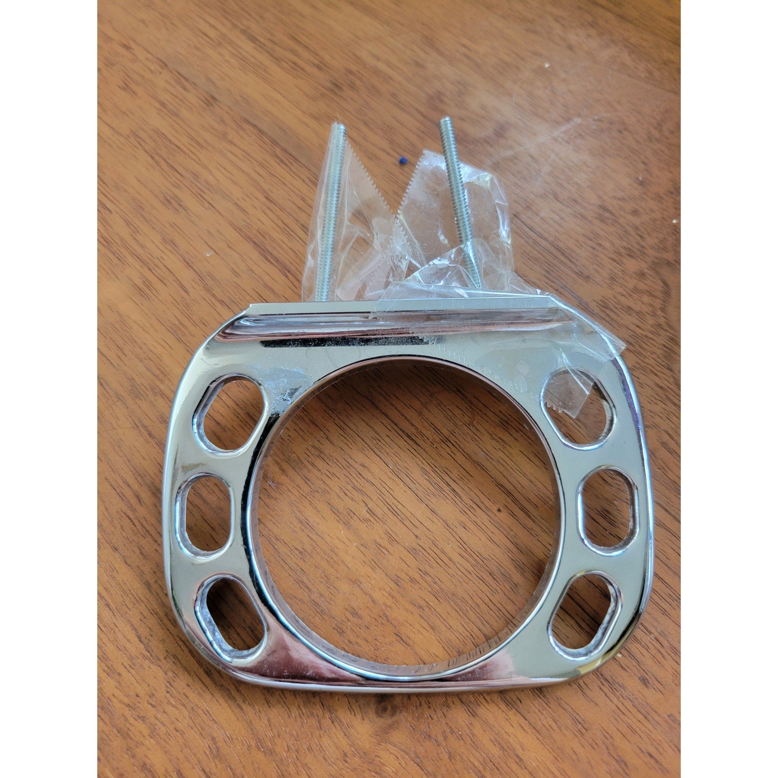 Vintage Hall Mack No. 4 Chrome Bathroom Wall 6-Brush Toothbrush and Cup Holder