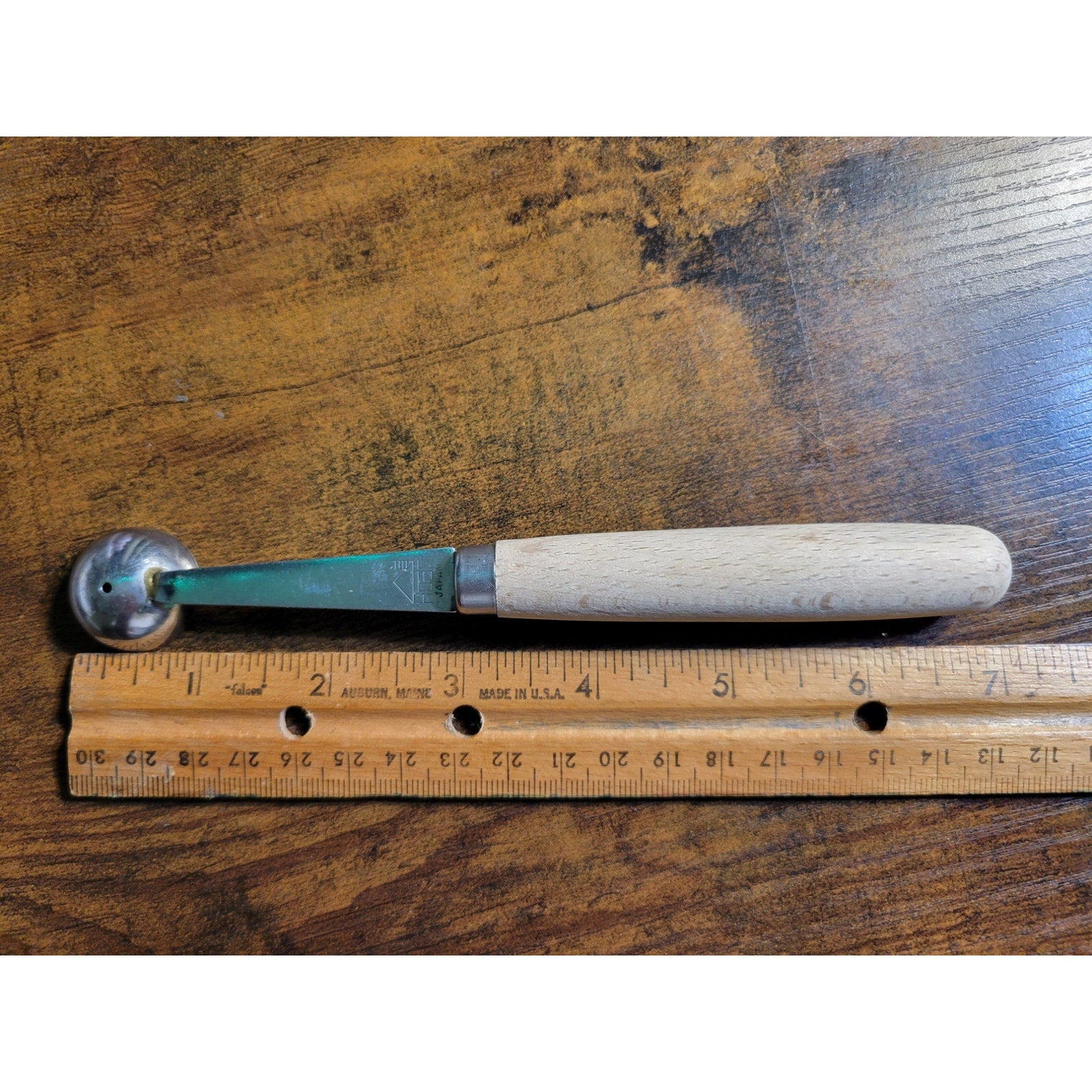 Vintage Hoan Wood Handled Melon Baller - Japan